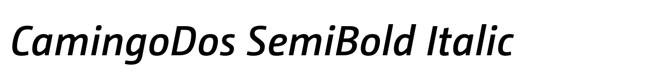 CamingoDos SemiBold Italic image